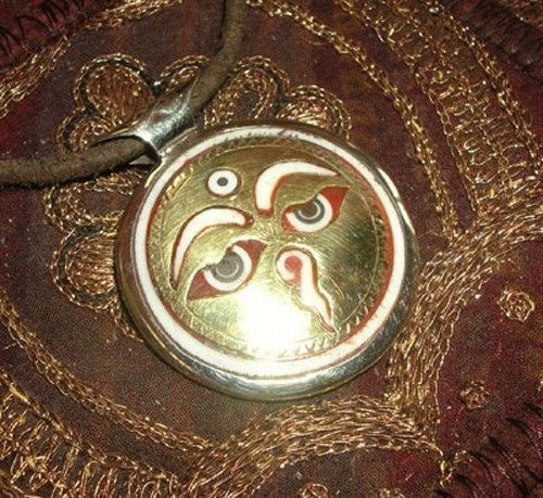 Schönes silber buddha - schönes, buddha-amulett