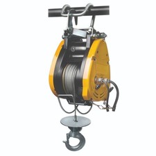 Elektrische Bauseilwinde 230 V Seilwinde Gerüstseilwinde 160 kg 0,16 to 28 m Hub