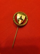 Hindenburg Pin Anstecker, 1914-1915 Massiv, Eichenblätten Kyffhäuser Bund Bronze