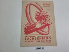 Programmheft Sachsenring 1959