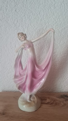Porzellanfigur 30er jahre dame - 30er,