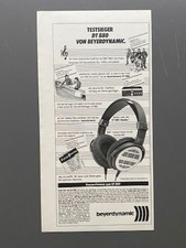beyerdynamic Kopfhörer DT 880 80s retro HiFi 1983 Vintage Ad Werbung Reklame