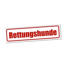 Rettungshunde Magnetschild Auto Spürhund Rettungsdienst Magnetfolie Geschenkidee