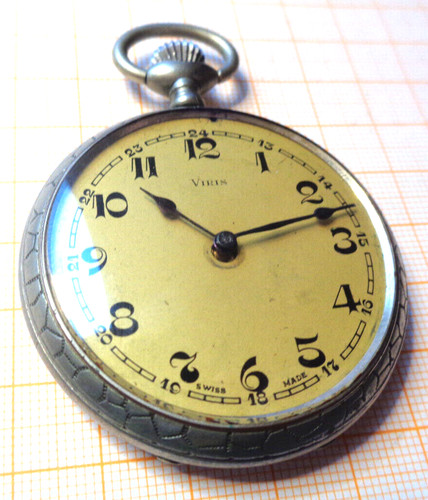 Antike taschenuhr viris metall - taschenuhr,