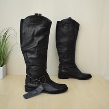 schöne Oxmox Echtleder Stiefel Gr. 38 Lederstiefel Damenstiefel - NEU