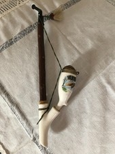 Antike bayrische Gesteckpfeife mit Porzellankopf ca. 34 cm