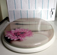 WC-Sitz beige weiß MDF B/H/T: ca. 38 x 5,7 x 43 cm