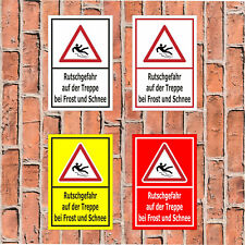 Schild Rutschgefahr Treppe