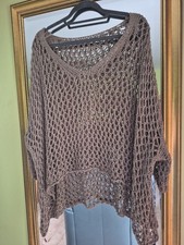 Überwurf Tunika Shirt Strick