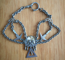 Alte Kette Dachdecker Zimmermann  Taschen- Uhrkette Zunftkette mind. 60 Jahre