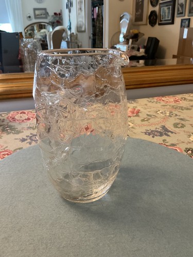 Vintage knister glas krug - glas,