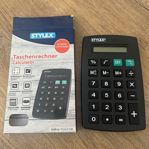 Stylex taschenrechner schwarz - stylex,