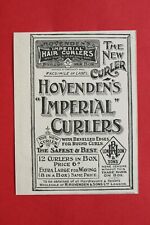 WL10h) Werbung Hovenden 1904 Imperial Curlers Lockenwickler London England UK