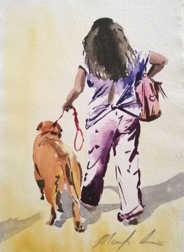 Original aquarell gemälde - original,