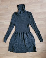 Only Rollkragen Kleid Strickkleid Gr. M Grau Herbst Kleid Winter Neu