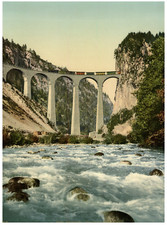 Albula track. Viaducts near