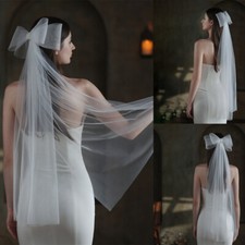 Neu Weiß Brautschleier Kurz