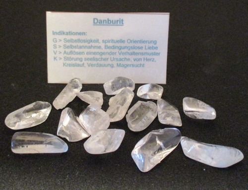 Danburit trommelstein - -,