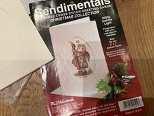 3 x M.J. Hummel Stickkarten mit Stickvorlage und Karten und Kuvert Sticken neu