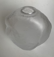 Vintage schwere Glasvase Peill Eisblock Eis Vase  70er  Jahre midcentury 2,9 kg