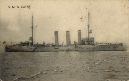 Deutsches kriegsschiff sms - ak,