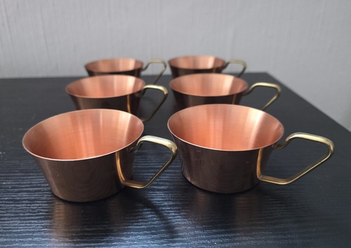 Vintage kupfer tassen - kupfer,
