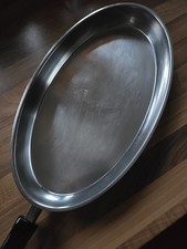 Steinbach Fischpfanne Pfanne Oval Edelstahl Ø 37 x 21 x 4 cm
