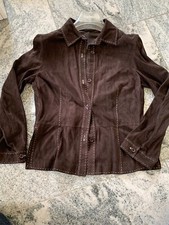 Windsor Lederjacke Velourleder Handschuhleder Jacke Blazer Hemd 38 Braun