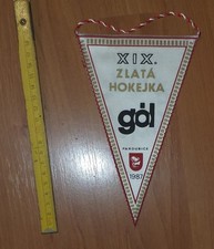 Eishockey Wimpel: Pardubice - 19. Verleihung Goldener Hockeyschläger 1987