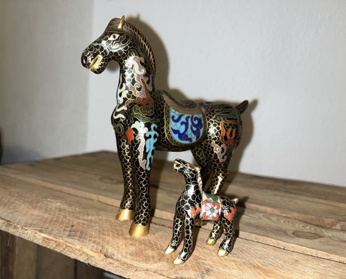 Chinesische cloisonné pferde - cloisonné,