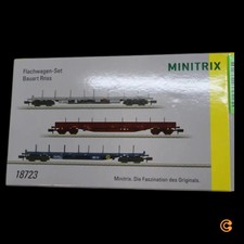 Minitrix N TR Flachwagenset