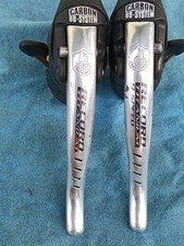 campagnolo Record Titanium 9 Speed Ergopower Colnago De Rosa Weiß Bremshebel 