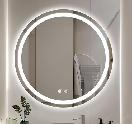 Led badspiegel 70x70cm mit - badspiegel,