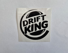 Drift King Aufkleber, versch. Farben, lustiger Sticker fürs Auto, NEU