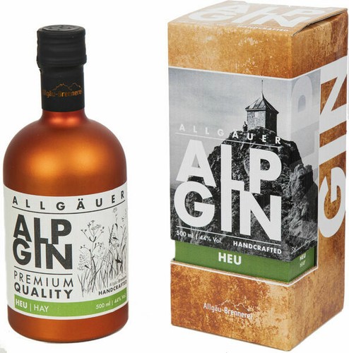 Allgäu brennerei alp gin - alp, heu