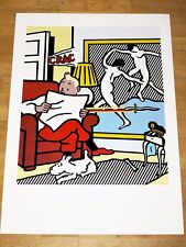 ROY LICHTENSTEIN POSTER " TINTIN READING " TIM & STRUPPI POPART ORIGINAL PLAKAT