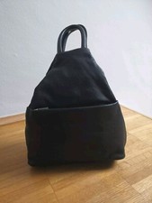 Leder Rucksack, Handtasche, Cross Body Bag, Schwarz, Neuwertig 