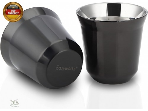 Espressotassen aus edelstahl - aus,