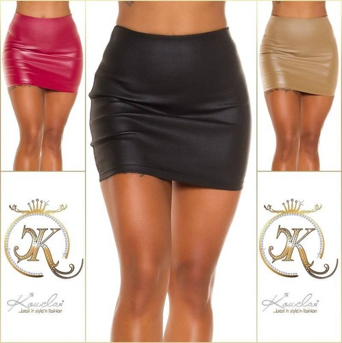 High waist minirock matt - waist,
