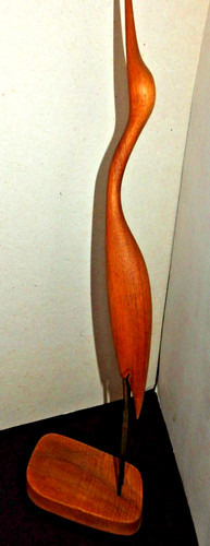 Kranich figur holz metall - kranich-figur, holz/metall