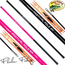 FLADEN Festival Pole Stipprute + FERTIGMONTAGE - 3m bis 6m - Teleskoprute Stippe