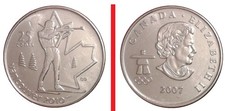 25 cents Canada 2007 BIATHLON