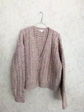 Damen, Strickweste, Cardigan, Oversize Strickjacke, Gr. S, beige, wie neu
