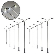 10x Modellbau Straßenlaternen