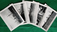 Konvolut 5 s/w-Abzüge von alten Fotos: maritime Ansichten mit Schiff