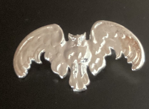 Brosche jugendstil eule hell - jugendstil,