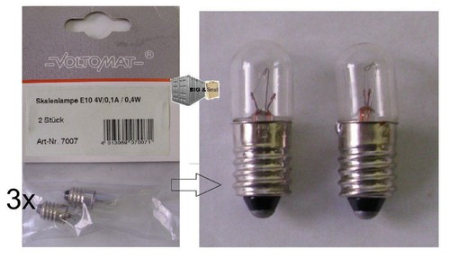 Skalenlampe klar e10 - x,