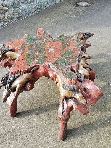 Exklusiver wurzelholztisch - exklusiver,