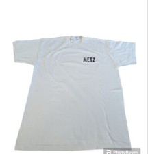 Metz Vintage Bacardi klassisches T-Shirt weiß Bildschirm Sterne Etikett XL kostenloser Versand