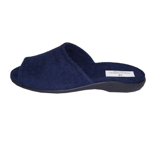 Hauspantolette,blau,Frottee